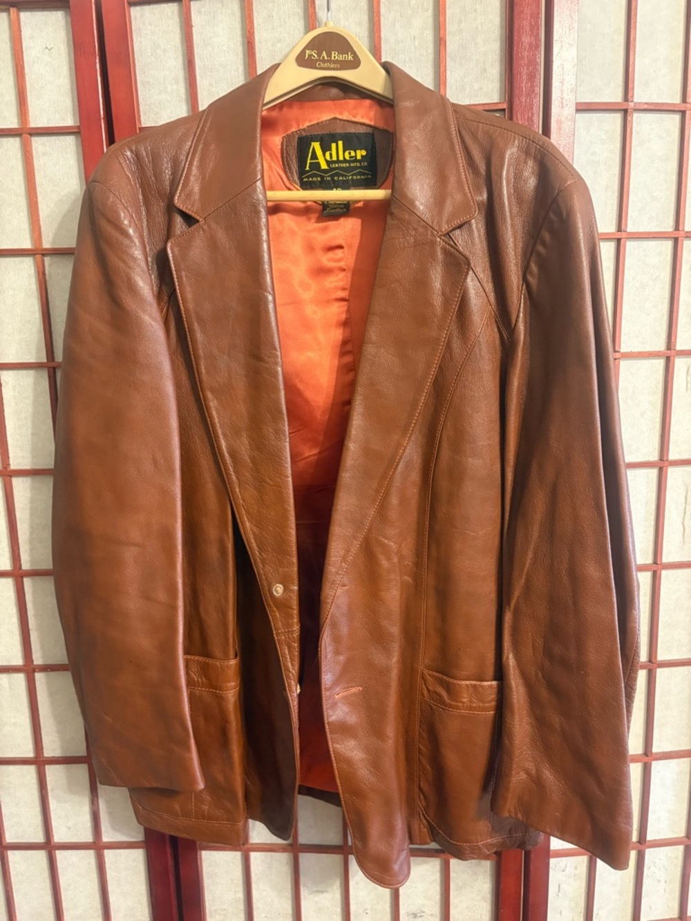 Adler Men's Brown Leather Jacket
